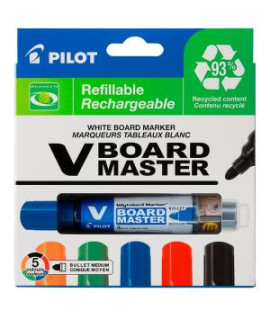 Sada popisovačov na tabule PILOT V-Board master 5S 