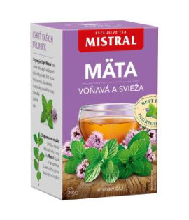 Čaj MISTRAL bylinný mäta voňavá a svieža HB 20 x 1,5 g 