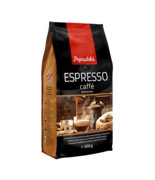 Káva Popradská ESPRESSO caffé zrnková 500g BOP 