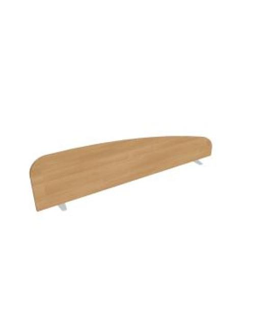 Paraván Hobis na plochu stola, oblý, 160 cm, dub 
