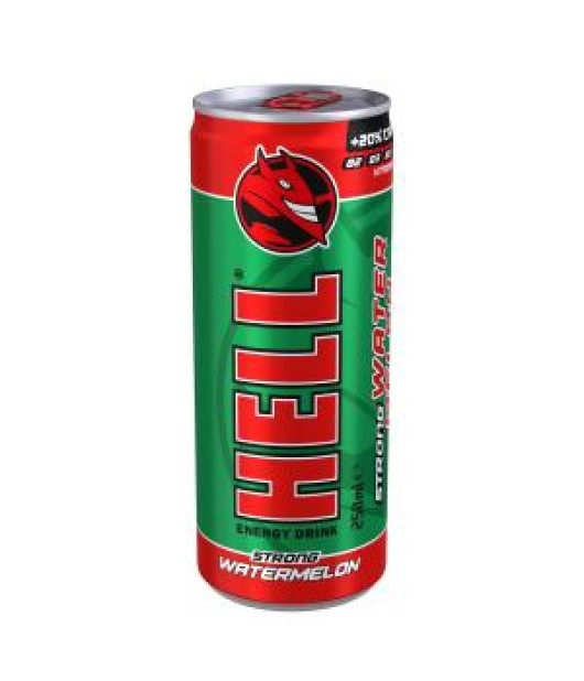 Energetický nápoj Hell Strong Watermelon 250ml 