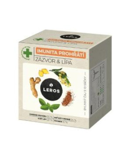Čaj LEROS bylinný Natur Imunita lipa & zázvor HB 10 x 2 g 