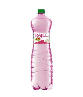 Pramenitá voda Rajec ochutená - jahoda jemne sýtená 6 x 1,5 ℓ 