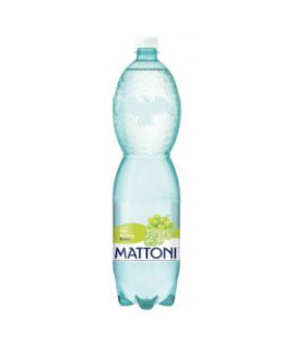 Minerálna voda MATTONI ochutená - biele hrozno sýtená 6 x 1,5 ℓ 