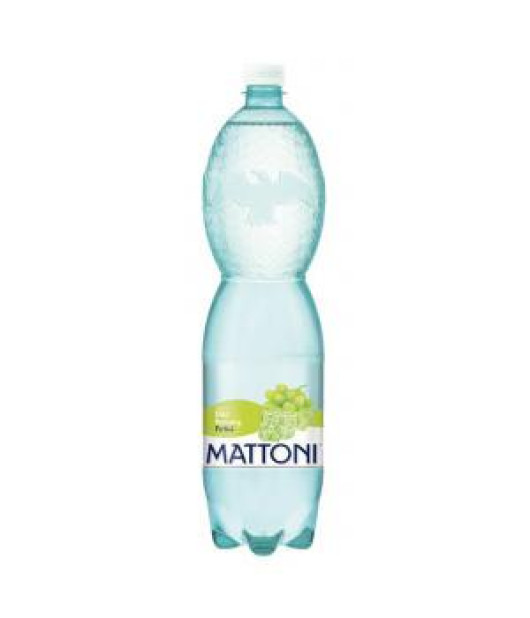 Minerálna voda MATTONI ochutená - biele hrozno sýtená 6 x 1,5 ℓ 