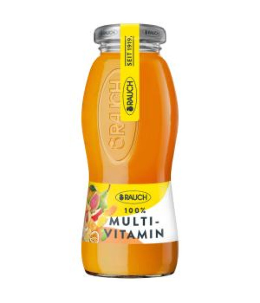 Džús RAUCH Multivitamín 100% 24 x 0,2 ℓ NEVRATNÉ SKLO 