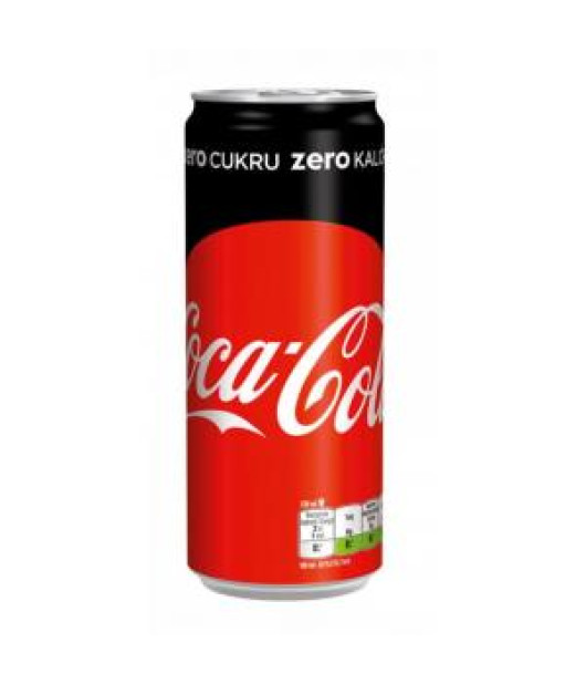 Coca Cola Zero plechovka 24 x 0,33 ℓ 