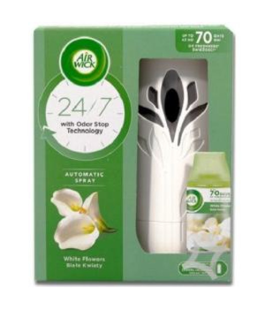 Air Wick Automat osviežovač + náplň 250 ml Biele Kvety 