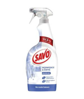 Savo sprej bez chlóru na vodný kameň s rozprašovačom 700 ml 