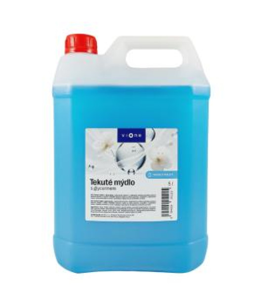 Tekuté mydlo Vione s perleťou, modré MORE 5l ľahčený kanister 
