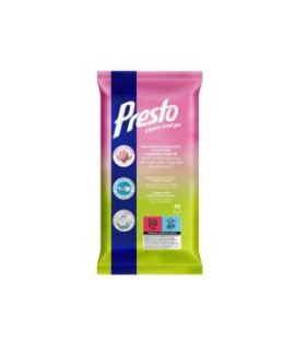 Vlhčené utierky PRESTO univerzálne Magnólia72 ks 