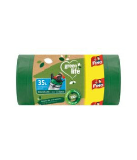 Vrecia zaväzovacie FINO Green Life Easy 35 ℓ, 22 mic., 50 x 55 cm (22 ks) 