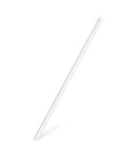Slamky papierové biele ’JUMBO’ 8 mm x 25 cm (100 ks) 