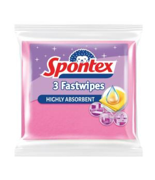 Utierka z viskózy Spontex Fast Wipes 3 kusy 