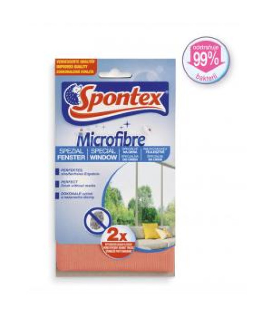 Utierka z mikrovlákna na okná Spontex Window Microfibre 