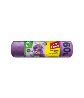Vrecia zaťahovacie FINO Zeus FLEX AROMATIC 60 ℓ, 33 mic. 63 x 70 cm, fialové (8 ks) 