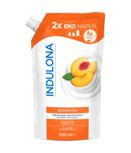 Tekuté mydlo INDULONA náhradná náplň 500 ml Broskyňa 