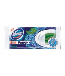 Domestos 3 in1 WC blok NÁHRADNÝ tuhý Pine 35 g 