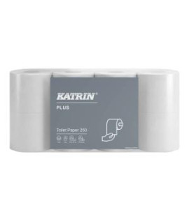 Toaletný papier 3-vrstvový KATRIN Plus 250, návin 28,75 m (8ks) 