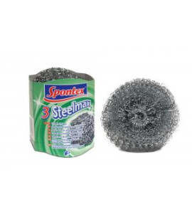 Drôtenka na riad kovová Spontex 3 Steelmax 3 kusy 