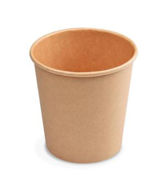 Papierové poháre hnedé kraft Ø 73 mm 200 ml. (50 ks) 