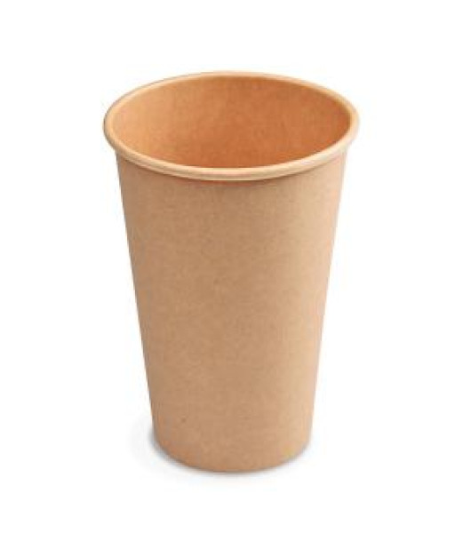 Papierové poháre hnedé kraft Ø 80 mm 330 ml. (50 ks) 