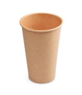 Papierové poháre hnedé kraft Ø 90 mm 510 ml. (50 ks) 