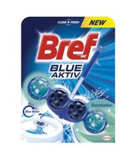 Bref Color Aktiv WC závesný blok tuhý 50 g Eukalyptus 
