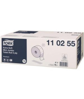 Toaletný papier 3-vrstv. TORK Jumbo mini extra jemný biely T2 (12ks) 