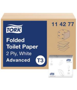 Toaletný papier 2-vrstvový skladaný TORK Advanced T3, 252 ks 