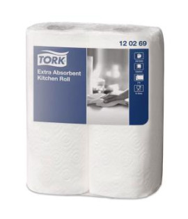 Kuchynské utierky 2-vrst. v rolke TORK Premium biele, návin 15,4 m (2 ks) 