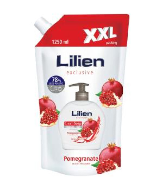 Tekuté mydlo NÁPLŇ XXL Granátové jablko 1250 ml 