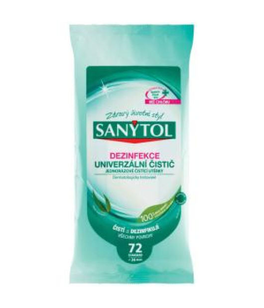 Sanytol dezinfekčné utierky 72ks 