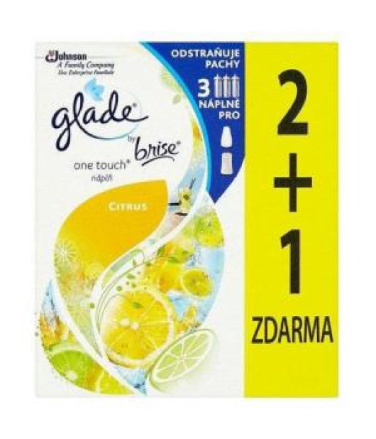 Glade Touch&Fresh NÁHRADNÁ NÁPLŇ (2+1ks) 3x10 ml Lemon 