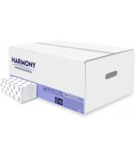 Papierové utierky skladané ZZ 2-vrstvové HARMONY recykel biele (20bal.) 