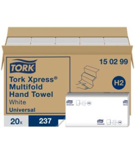 Papierové utierky skladané ZZ 2-vrstv. TORK Xpress Multifold univerzal H2 (20 bal.) 