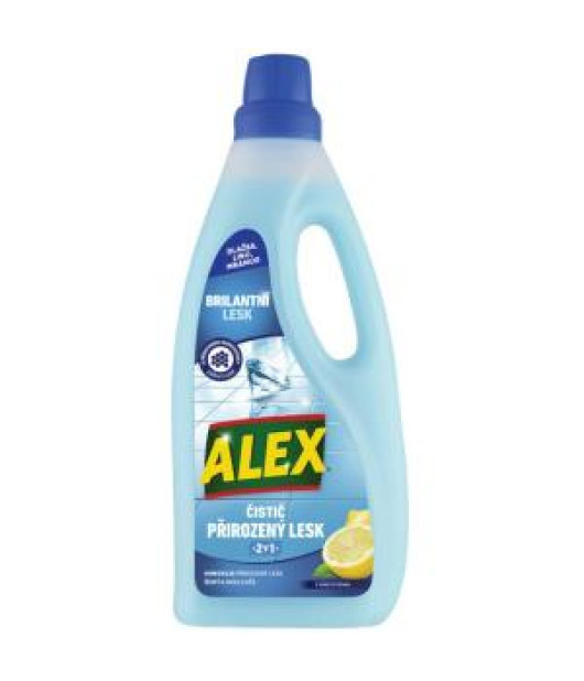ALEX čistič extra lesk 2v1 lino, dlažba, mramor, citrón 750 ml 