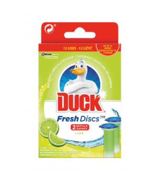 Náhrada DUCK Fresh Discs WC gél 2 x 36 ml Limetka 