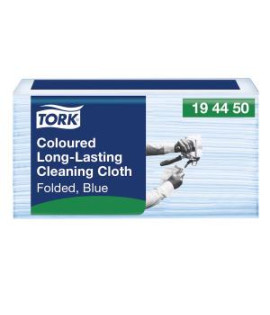 Čistiaca utierka 1-vrstv. TORK Long-Lasting modré W8, 40 ks 