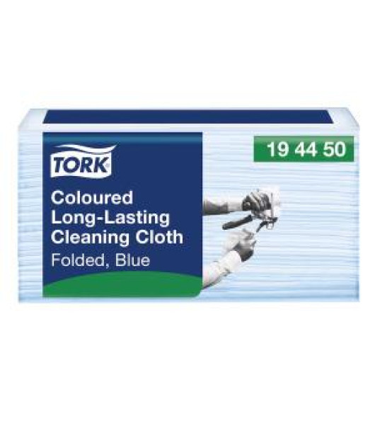 Čistiaca utierka 1-vrstv. TORK Long-Lasting modré W8, 40 ks 