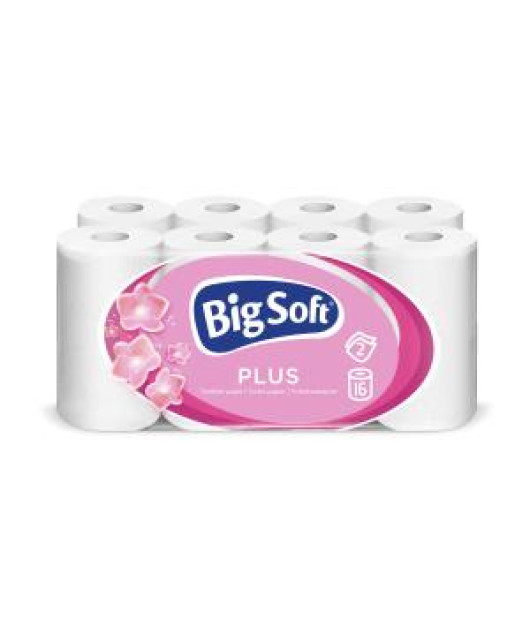 Toaletný papier 2-vrstvový Big Soft 16ks, 17,6m 