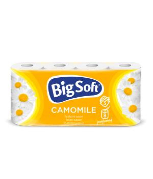 Toaletný papier 3-vrstvový Big Soft Camomile 8ks, 16,5m 