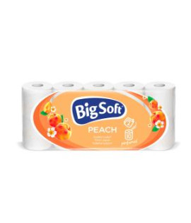 Toaletný papier 2-vrstvový Big Soft Peach 10ks, 22m 