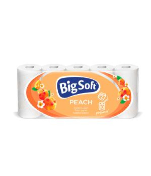 Toaletný papier 2-vrstvový Big Soft Peach 10ks, 22m 
