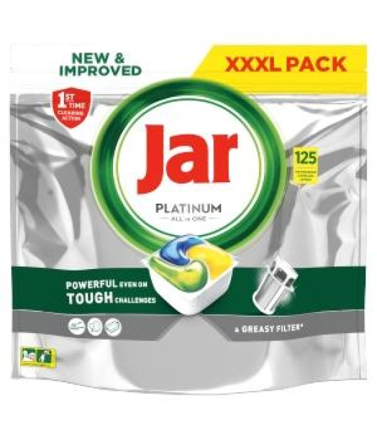 JAR tablety do umývačky riadu Platinum All in One Lemon 125ks 