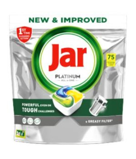 JAR tablety do umývačky riadu Platinum All in One Lemon 75 ks 