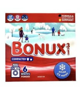 Bonux prací prášok White Ice Fresh, 6 PD 