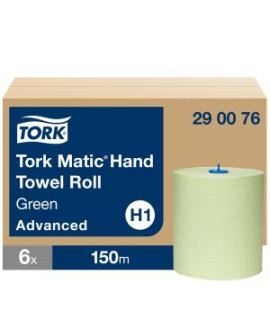 Papierové utierky v rolke 2-vrstv. TORK Matic zelené H1, návin 150 m (6 ks) 