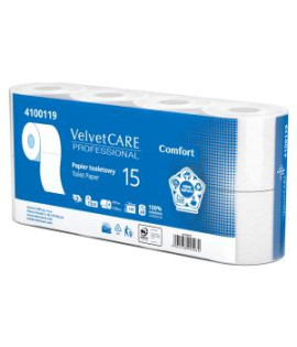 Toaletný papier 2-vrstvový VELVET CARE 100% celulóza 15m (8ks) 