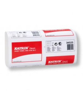 Papierové utierky 2-vrstvové KATRIN Classic Non Stop biele 25 x 160 ks 